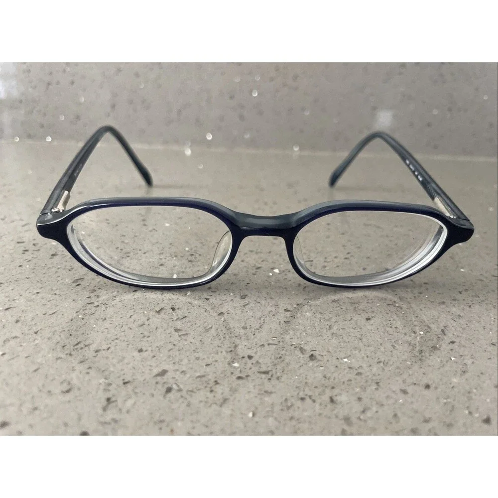 NEW LOOK EYEGLASSES FRAMES ONLY 8655 50-18-140 Blue full rim crystal acrylic